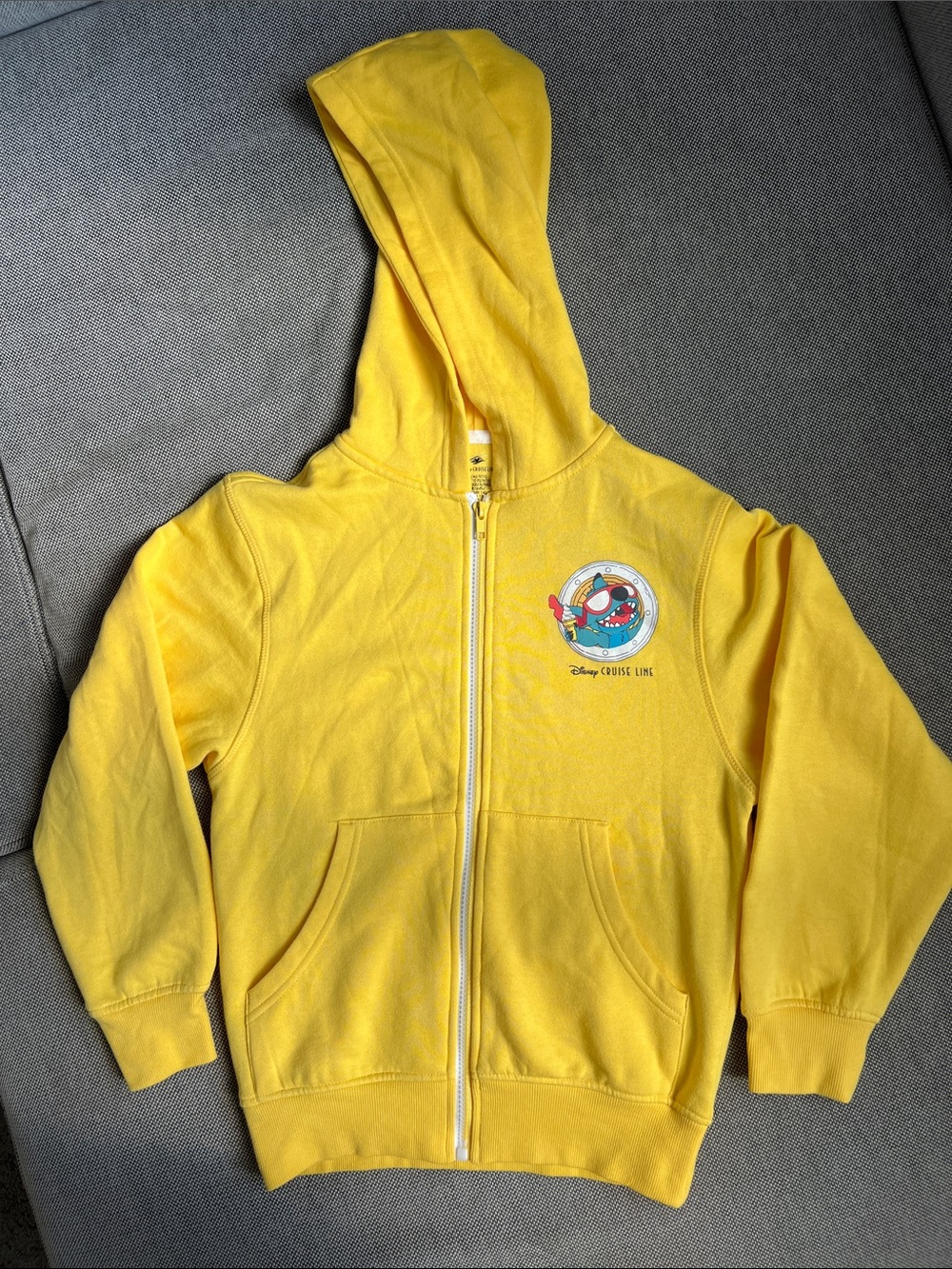 Disney Cruise Line Stitch Kids Zip-Up Hoodie - Size 9/10